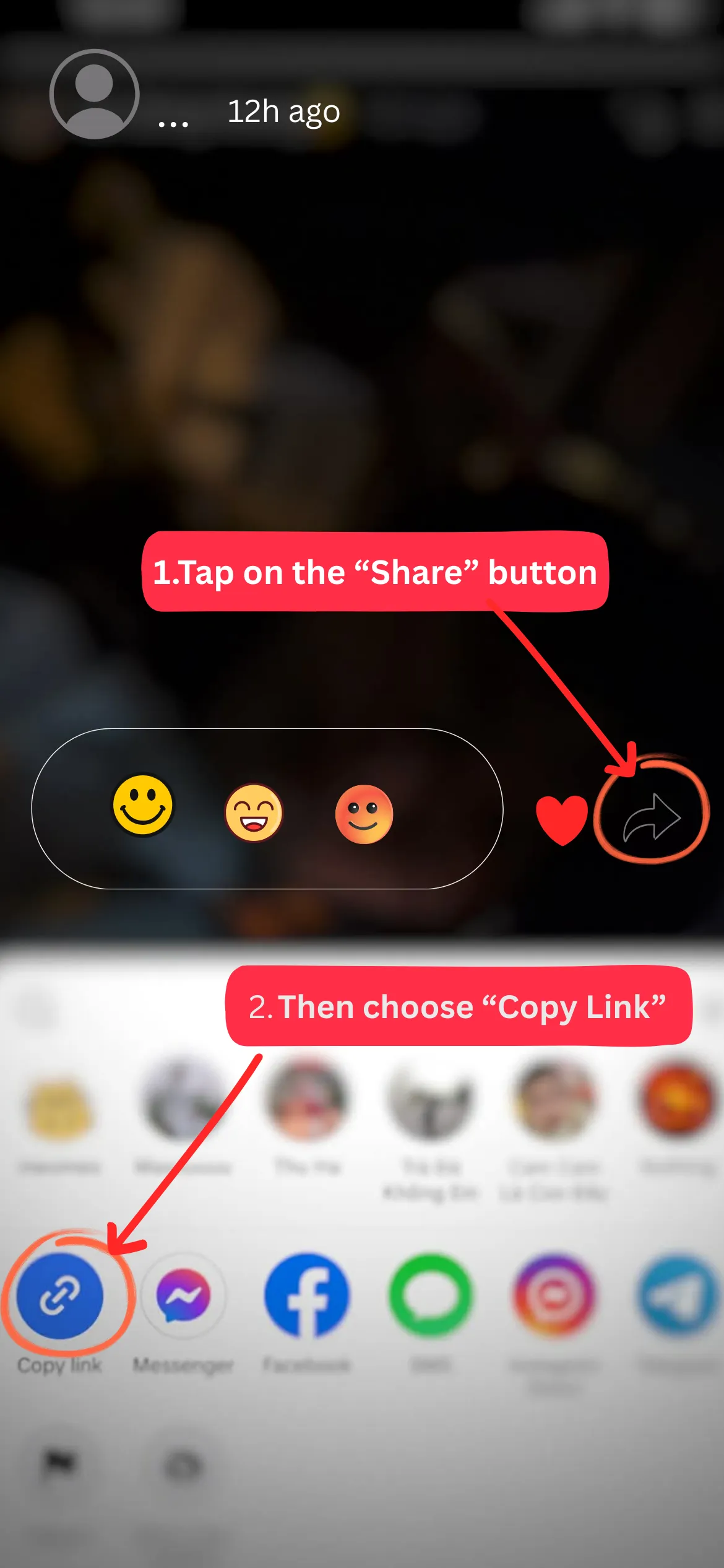 Temukan dan salin link video story TikTok